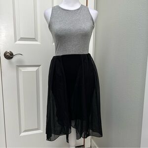 PLANET GOLD SLEEVELESS DRESS GREY BLACK SMALL NWT